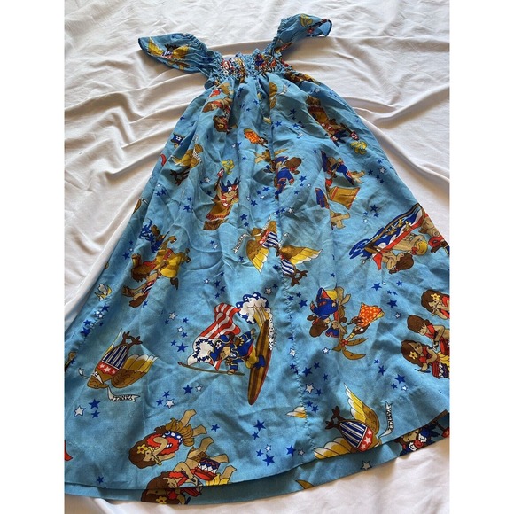 Vintage 70s Sun Babies Made in Hawaii Kids Patriotic Liberty Bell Centennial 6-8 - Picture 11 of 16